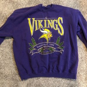 Vintage Minnesota Vikings Crewneck Sweatshirt Size XL